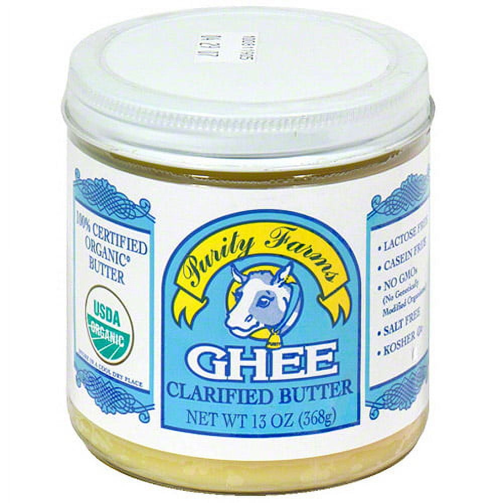 Purity Farms Ghee Clarified Butter, 13 oz, (Pack of 12)