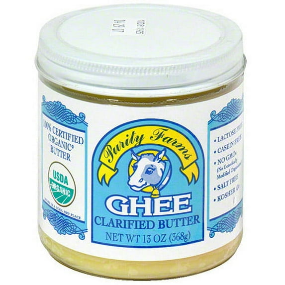 Purity Farms Ghee Clarified Butter, 13 oz, (Pack of 12)