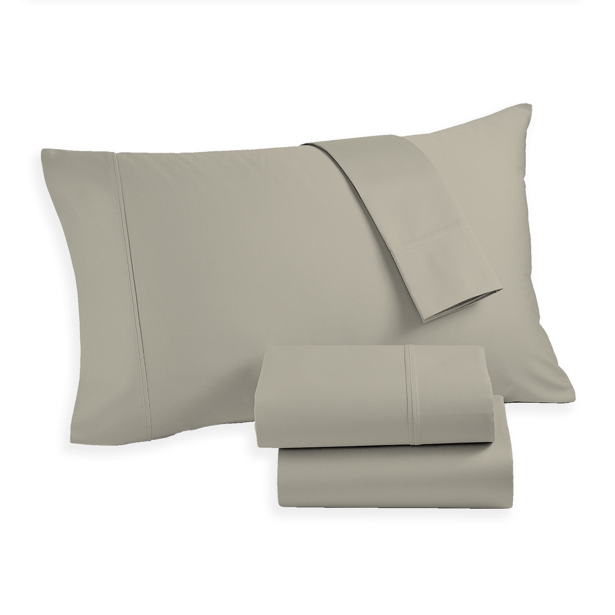 Purity Home 400 TC Ultimate Percale Cotton Sheet Set King Tan