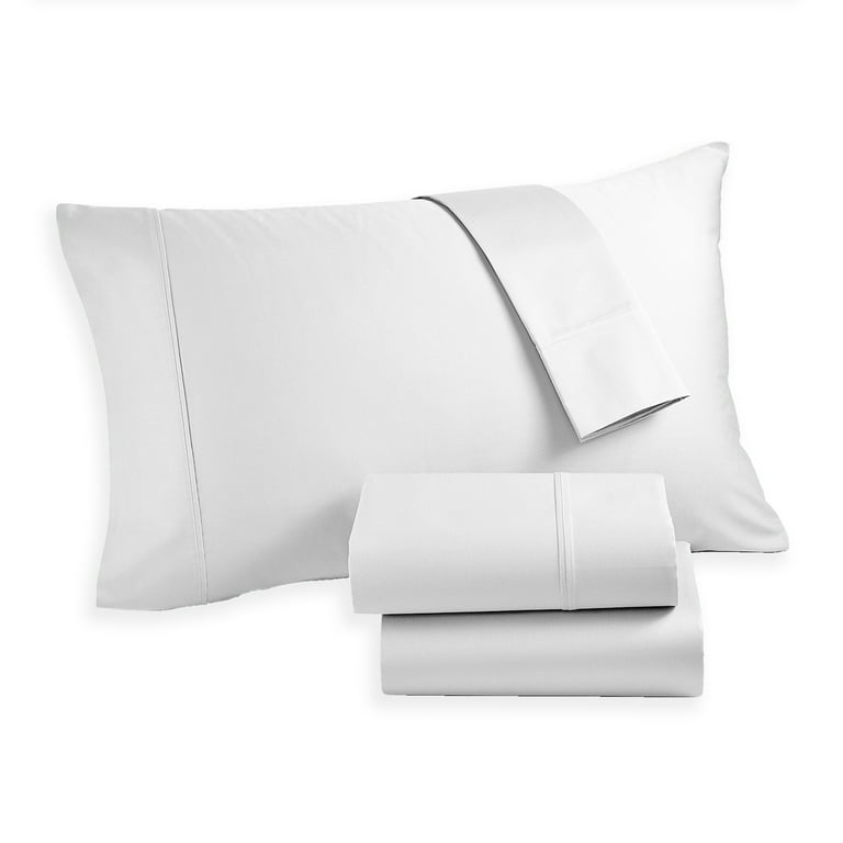 Purity Home 400 TC Ultimate Percale Cotton Sheet Set Queen White