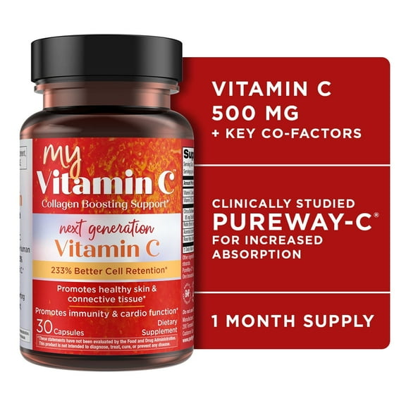 MyVitamin C - Clinically Studied VitaminC + Collagen Factor C - 30 Capsules