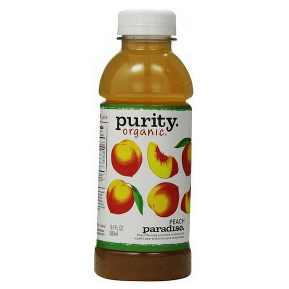 Purity Organic Juice Peach Paradise 16.9 Ounce Plastic Bottle - Pack of 12