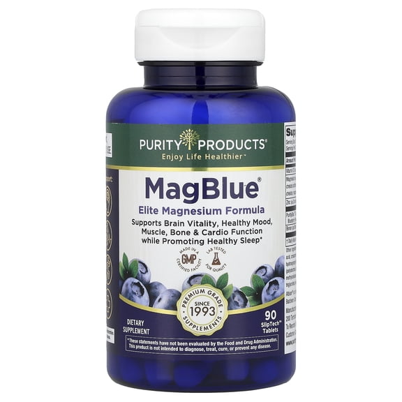 Purity Products MagBlue, 90 SlipTech Tablets