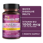 MyVitamin B-12 ProClinical Melt   30 Tablet Melts   Methylcobalamin, B6, D3, Folic Acid, Biotin