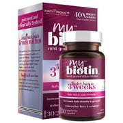 Purity Products MyBiotin™ Vegetarian Capsules, 10,000 Mcg Biotin, 30 Count per Pack
