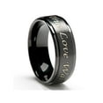 thumbnail image 1 of Purity Ring in Titanium  (8MM wide) - True Love Waits-  Black Plated, 1 of 3