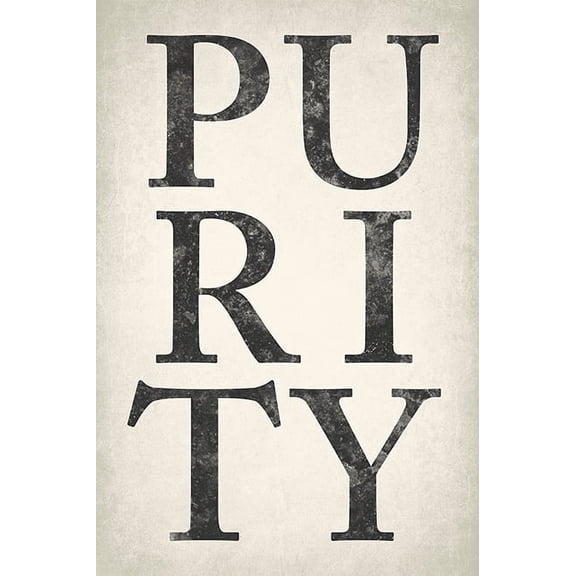 Purity, motivational poster print