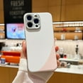 thumbnail image 1 of Purluct Slim Designed for iPhone 13 Pro Max Case,Paper-Thin Back Case [Anti-Fingerprints & Color-matching]Ultra Protective Cover with Camera Protection for Men Women,White+Pink, 1 of 7