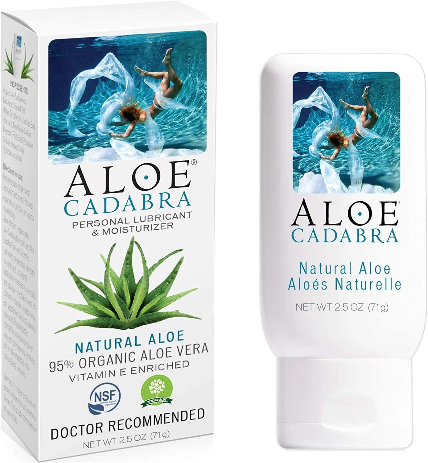 Purly -Aloe Cadabra Natural Personal Lube, Organic Best Sex Lubricant Oral Gel For Her,