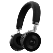 Puro Sound Labs JuniorJam Plus Volume Limiting Bluetooth Headphones for Kids, Black