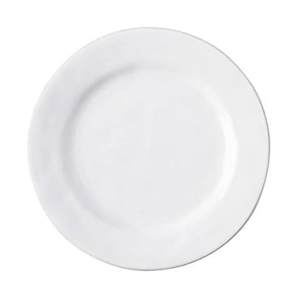 Portuguese Inspired Whitewash 11" Ceramic Dinner Plate