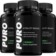 Puro for Men Capsules   Puro Vitamin Complex Pills, Energy, 3 Pack, 180 Capsules