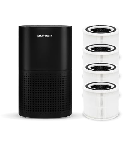PuroAir 240 HEPA Air Purifiers and 4 HEPA Air Filters - Covers up to 1,000 sq ft