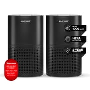 PuroAir 240 HEPA Air Purifiers for Home Large Rooms - Covers 1,000 sq ft (2 Pack)
