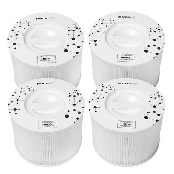 PuroAir 240 Replacement Filter - HEPA Air Filter for PuroAir 240 Air Purifier (4 pack)