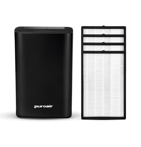 PuroAir 400 HEPA Air Purifier and 4 HEPA Air FIlters - Covers 2,000 Sq Ft