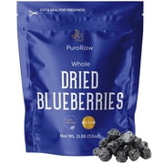 PuroRaw Dried Blueberries, 2 lb, No Sugar Added Whole Dehydrated Blueberries for Snacking & Baking