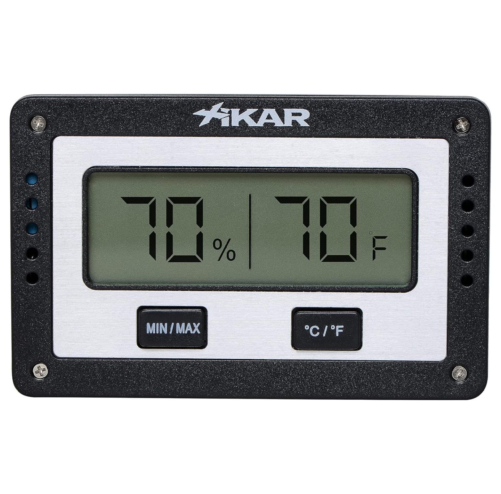PuroTemp Rectangular Digital Hygrometer, Compact and Lightweight Cigar