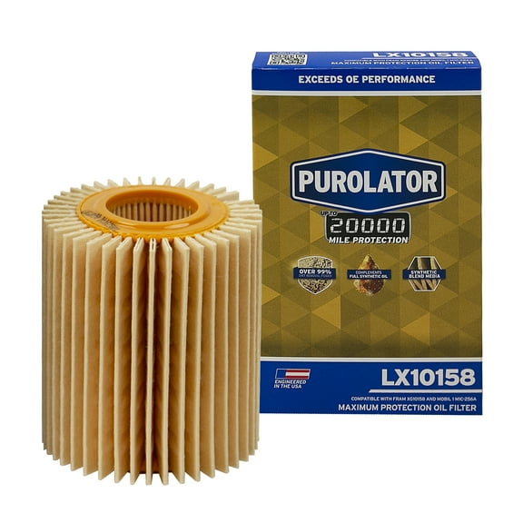 Purolator LX10158 Purolator 20K Oil Filterwith 20,000 Mile Protection for Select Lexus and Toyota