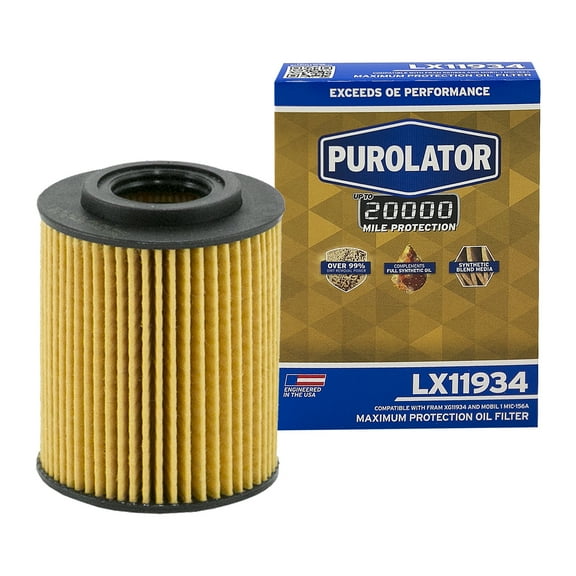Purolator LX11934 Purolator 20K Oil Filter with 20,000 Mile Protection for Select Hyundai, Kia, and more