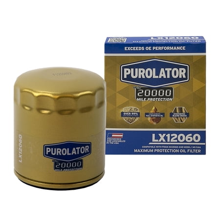 Purolator LX12060 Purolator 20K Oil Filter with 20,000 Mile Protection for Select Buick, Cadillac, GMC, Ford and more price history and forecast - Purolator LX12060