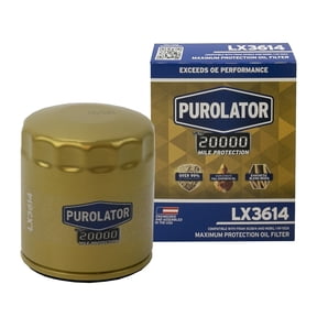 Purolator LX3614 Purolator 20K Oil Filter with 20,000 Mile Protection for Select Mazda, Ford, Audi, BMW and more