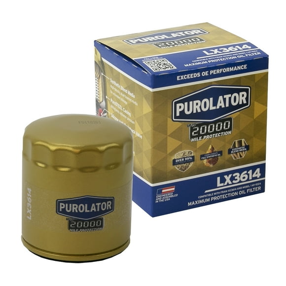 Purolator 20K Oil Filter LX3614 Exceeds OE Performance
