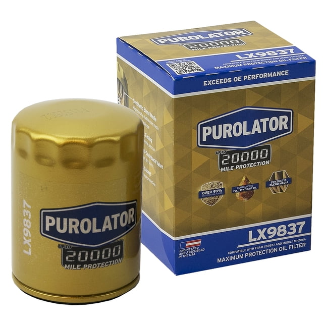 Purolator 20K Oil Filter LX9837 Exceeds OE Performance
