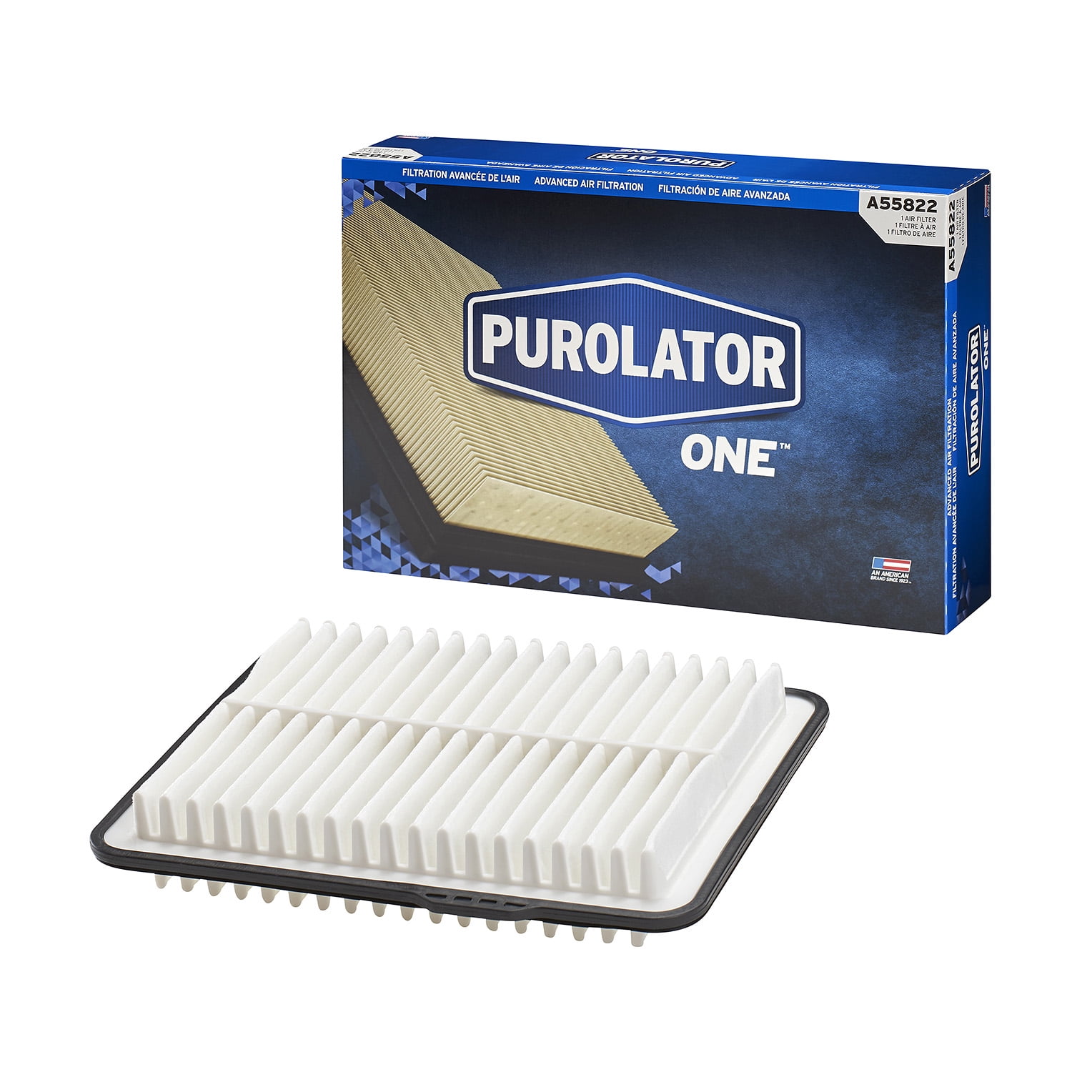 Purolator Advanced Engine Air Filter Purolator ONE A55822 for Chevrolet