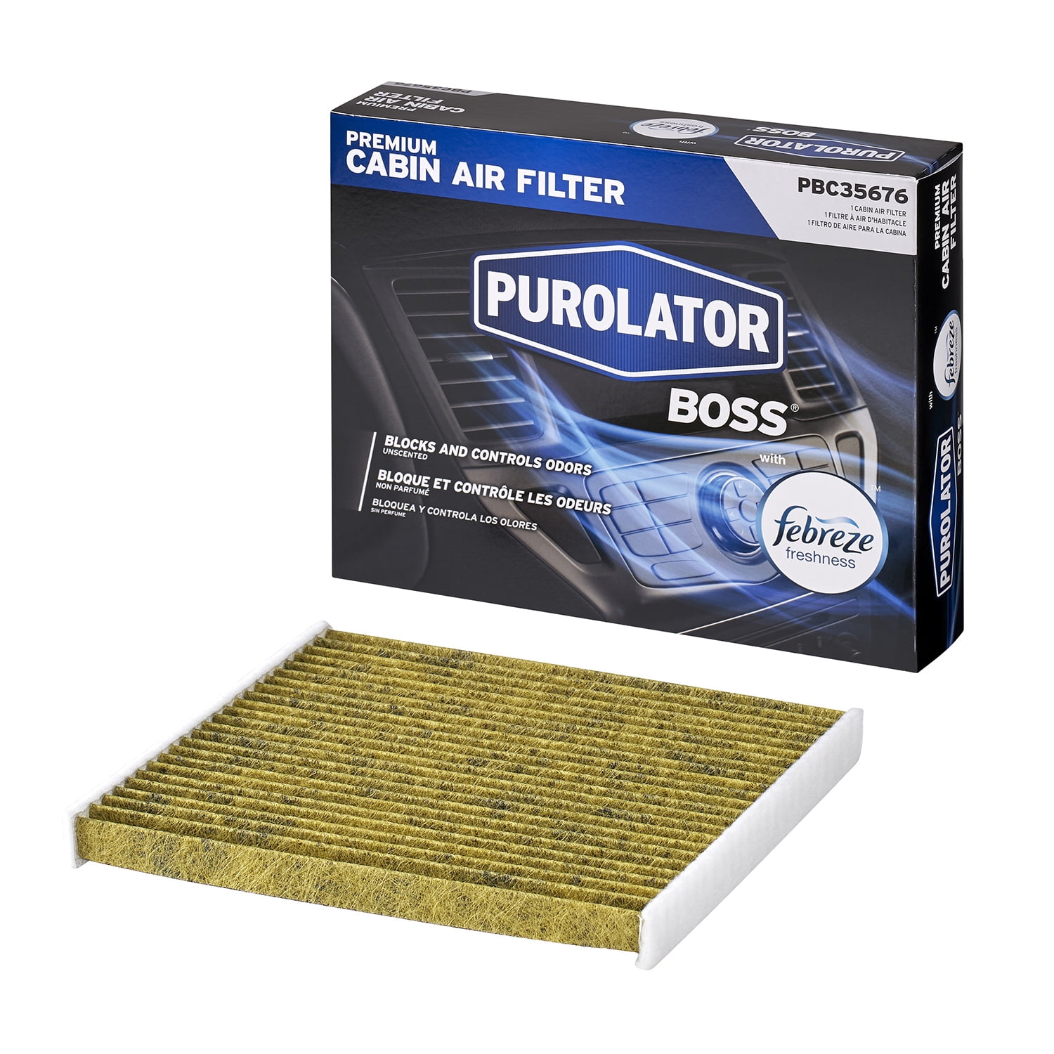 Purolator Cabin Air Filter with Febreze Freshness Purolator BOSS PBC35676 for Chevrolet