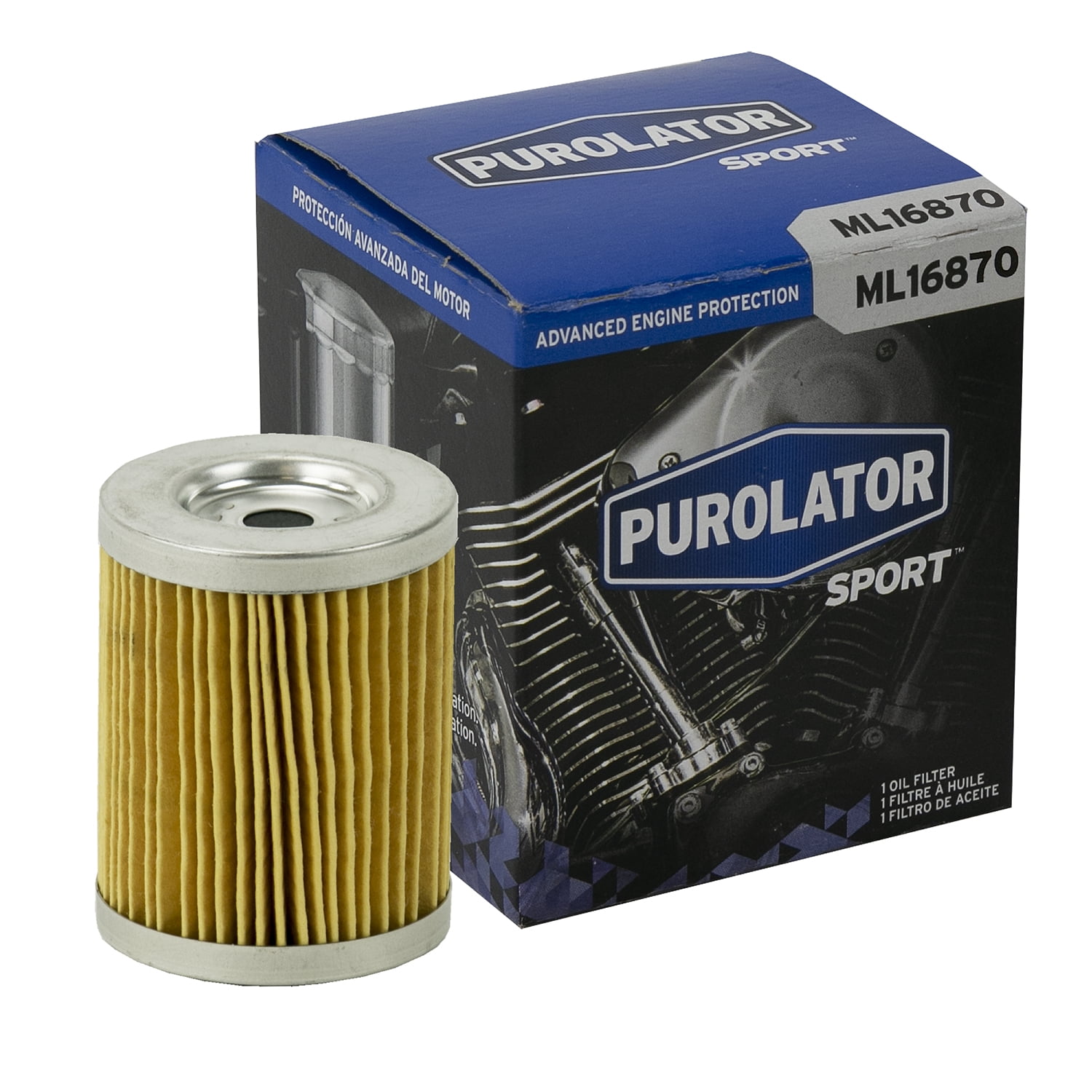 Purolator ML16870 PurolatorSPORT Oil Filter for Aprilia, Can-AM, CFMOTO and More