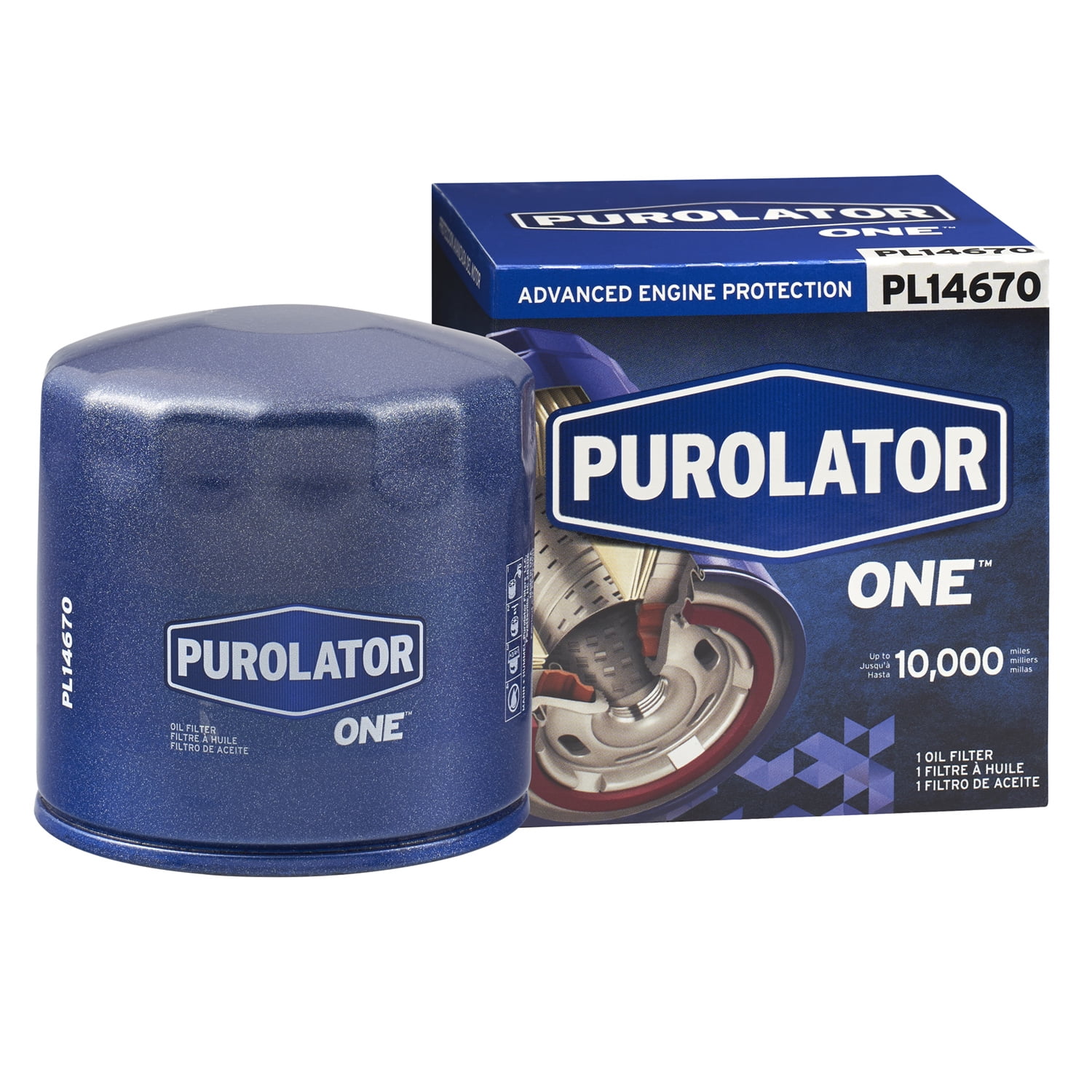 Purolator ONE Advanced Engine Protection Oil Filter PL14670 with 15,000 ...
