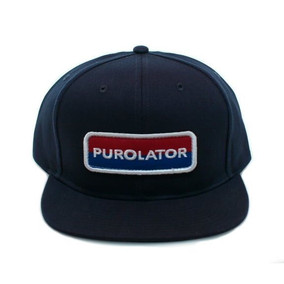 Purolator Vintage Hat Racing Car Team Cole Harry Hogge Embroidered Flat Cap Navy