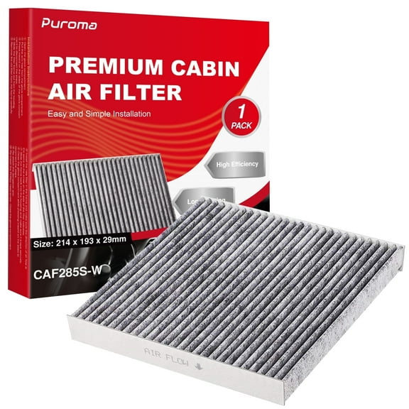 Puroma Cabin Air Filter with Activated Carbon Compatible with CV10285, CP285, CF10285, Toyota Camry, Corolla, RAV4, Highlander, Tundra, 4Runner, Sienna, Prius, Subaru Outback, Lexus, Scion, Jaguar