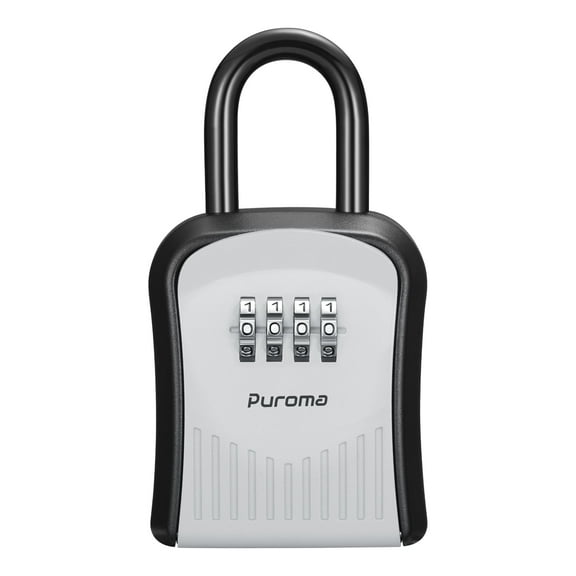 Puroma Lock Box Combination Key Lock Box (1 Pack, Gray)