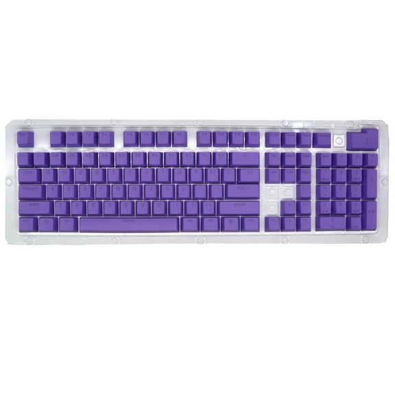 Purple 104 Keys Abs Keycaps Replacement Set For Mechanical Keyboard Colorful Backlit Gaming Keycaps Oem Height With Key Puller 5.31 X 4.33 X 1.97 Inches 0.46 Lb