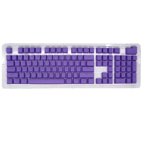 Purple 104 Keys Backlit Keycaps For Mechanical Keyboard With Multiple Color Options For Gaming Enthusiasts