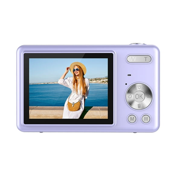 Purple 1080P Digital Camera 48Mp 16X Zoom 2.4 Inch Display Lightweight And Portable For Students And Kids