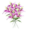 thumbnail image 1 of (Purple) 10Pc Lily Artificial Flowers,10Pc Artificial Flowers,Artificial Flowers,Potted Plant Artificial Plastic Simulation Flowers,Artificial Flowers,Household Imitation, 1 of 7
