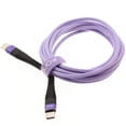 thumbnail image 1 of Purple 10ft PD Cable for Samsung Galaxy Z Flip5/Flip4/Flip 3 5G - Type-C to USB-C Fast Charger Cord Extra Long Power Wire Sync Braided for Galaxy Z Flip5/Flip4/Flip 3 5G, 1 of 7