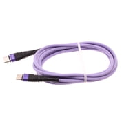 Purple 10ft PD Cable for OnePlus Nord 3/N30 5G/N300 5G - Type-C to USB-C Fast Charger Cord Extra Long Power Wire Sync Braided