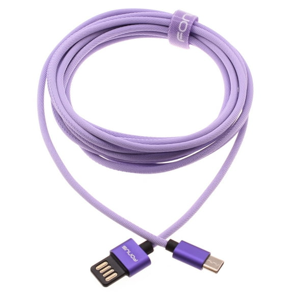 Purple 10ft USB-C Cable for Samsung Galaxy A14 5G Phone - Extra Long Fast Charger Power Cord Type-C Sync Wire D9D Compatible With Galaxy A14 5G Model