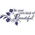 thumbnail image 1 of Purple 22" x 52" Be Your Own kind of Beautiful Vinyl wall art Inspirational quotes and saying home decor decal sticker, 1 of 1