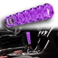 thumbnail image 1 of Purple 3D Diamond Crystal VIP Sty Manual Bubble Shifter Shift Knob Head - 150mm, 1 of 5