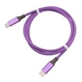 thumbnail image 1 of Purple 3ft PD Cable for Lenovo Legion Y700 (2025)/Tab P12/Pro - Type-C to USB-C Fast Charger Cord Power Wire Sync Braided Purple, 1 of 7