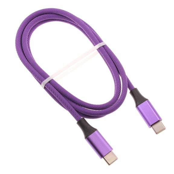 Purple 3ft PD Cable for OnePlus Pad 2/Pro/3 (2025) - Type-C to USB-C Fast Charger Cord Power Wire Sync Braided Purple