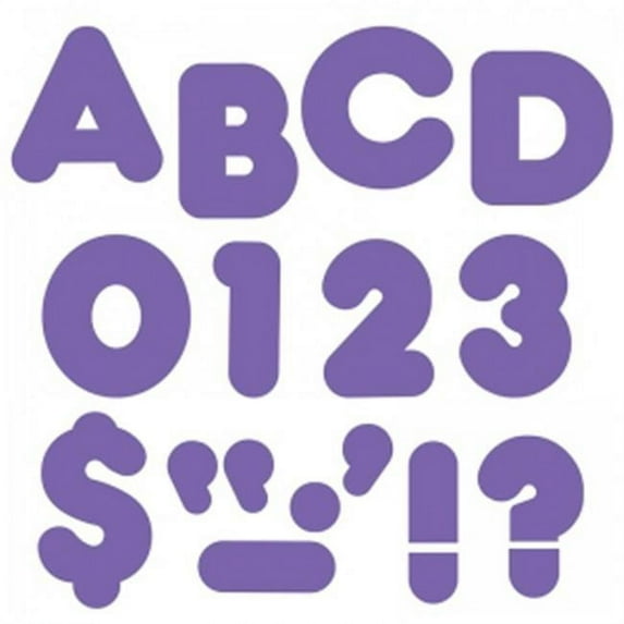 Purple 4" Casual Uppercase Ready Letters®, 6 Packs