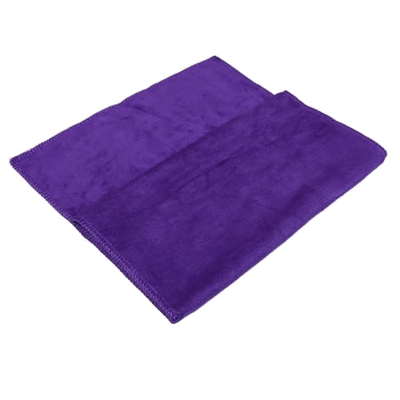 Purple 400gsm Microfiber Cleaning Cloth Absorbent Car Home Washing Drying Towel 33 x 65cm