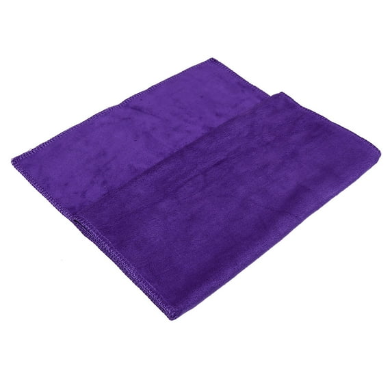 Purple 400gsm Microfiber Cleaning Cloth Absorbent Car Washing Drying Towel 33 x 65cm