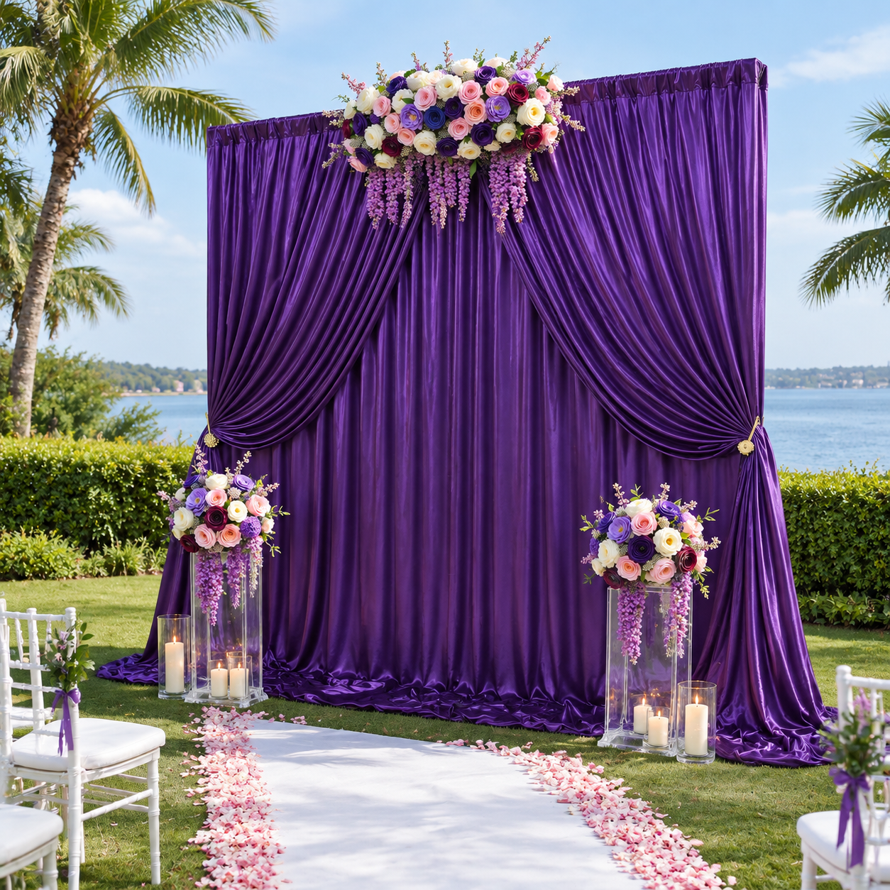 Video Studio Backdrops Purple 5ftx10ft(4 panels) Photo Studio Background Sequin Drapes for ...